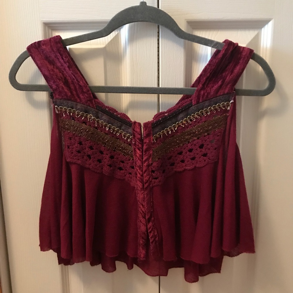 Free People Embellished Crop Top